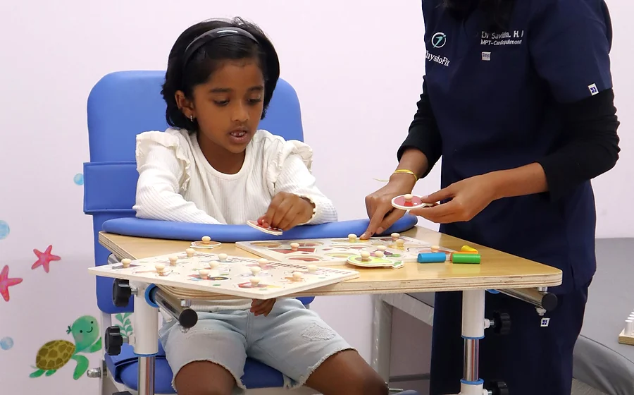 Pediatric therapy session at MyPhysioFix